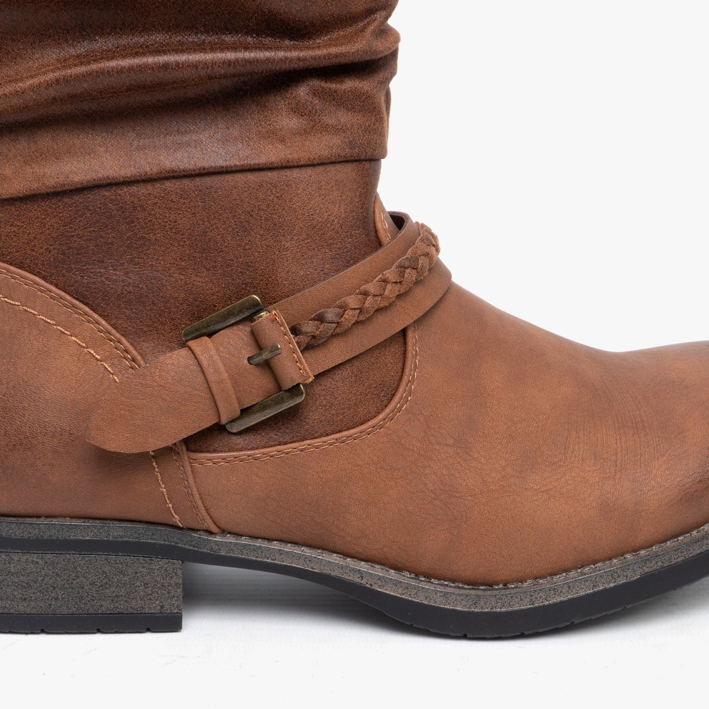 98860-22 Womens Calf Length Boots Nut Brown
