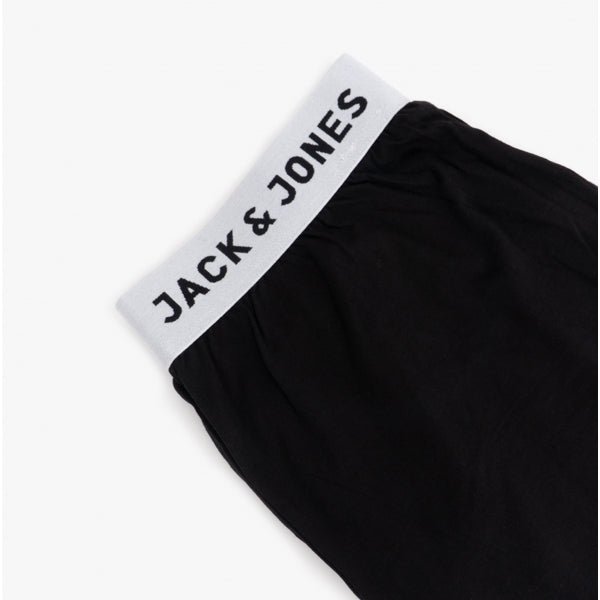 Jack & Jones RICKO Mens Cotton T-Shirt And Trousers Lounge Set Black