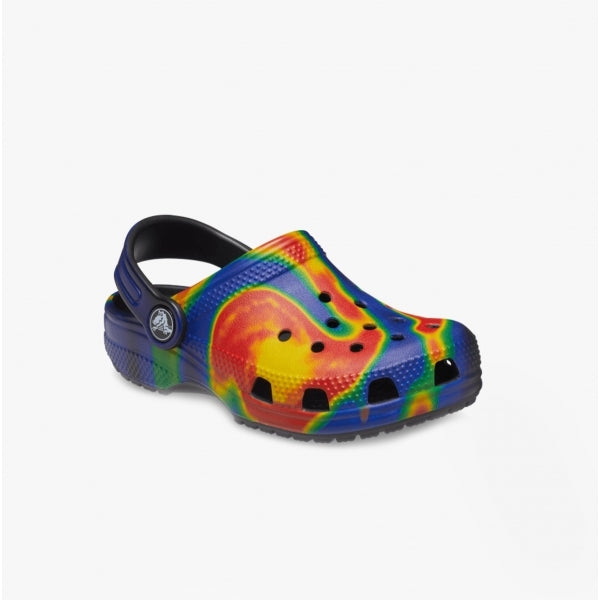 Crocs 207588-089 CLASSIC SOLARIZED Kids Clogs Black/Navy