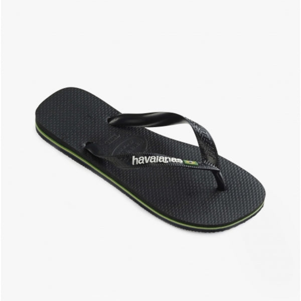 Havaianas HAV BRASIL LOGO Mens Flip Flops Black