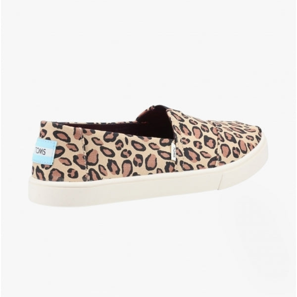 TOMS ALPARGATA CUPSOLE PRINTED Womens Cotton Slip On Shoes Black