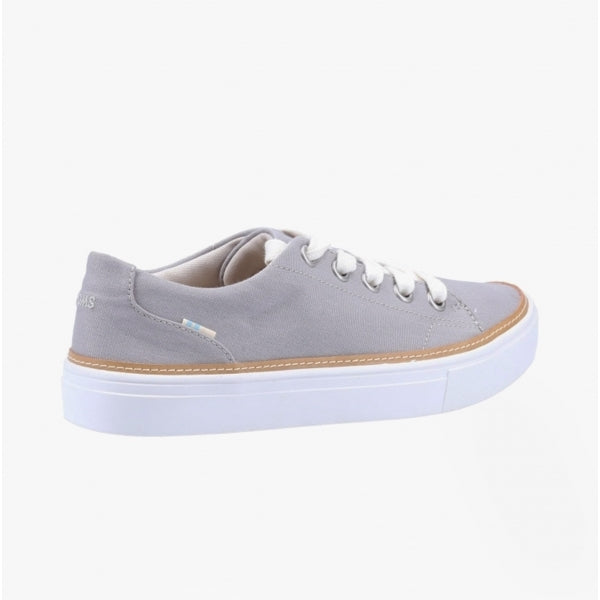ALEX Womens Cotton Casual Trainers Grey