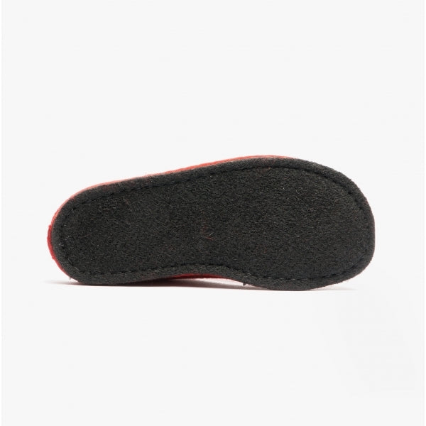 Haflinger SOFT Womens Wool Slippers Red