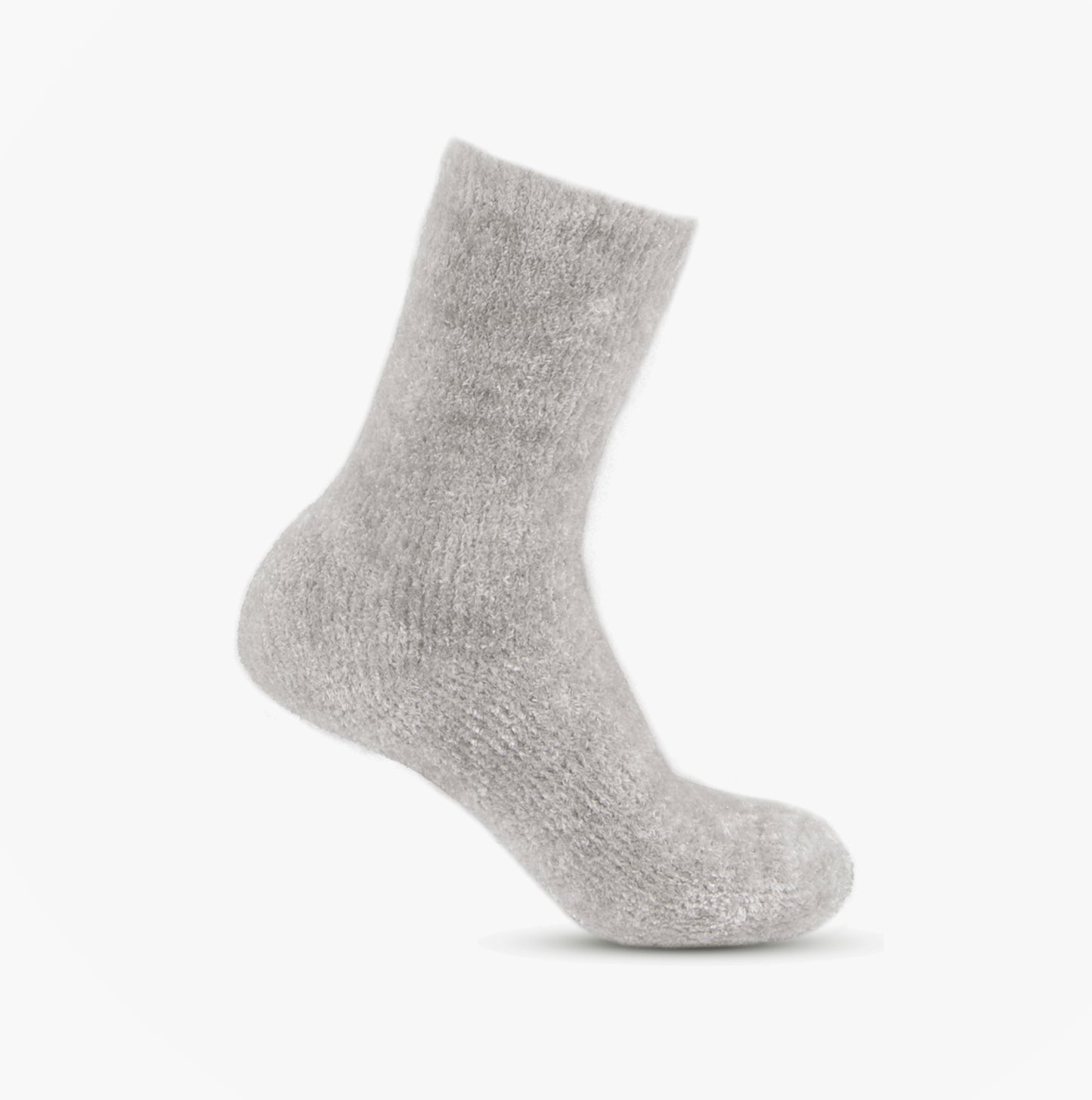 Totes Toasties 3223 FAIR ISLE & CHENILLE SUPERSOFT BED SOCKS Womens Bed Socks Grey / Fair Isle