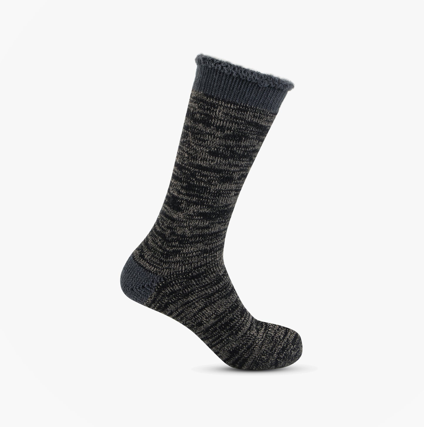 Totes Toasties 3571 TOG BRUSHED INSIDE THERMAL LINED SOCKS (TWIN PACK) Mens Thermal Socks Black Twist