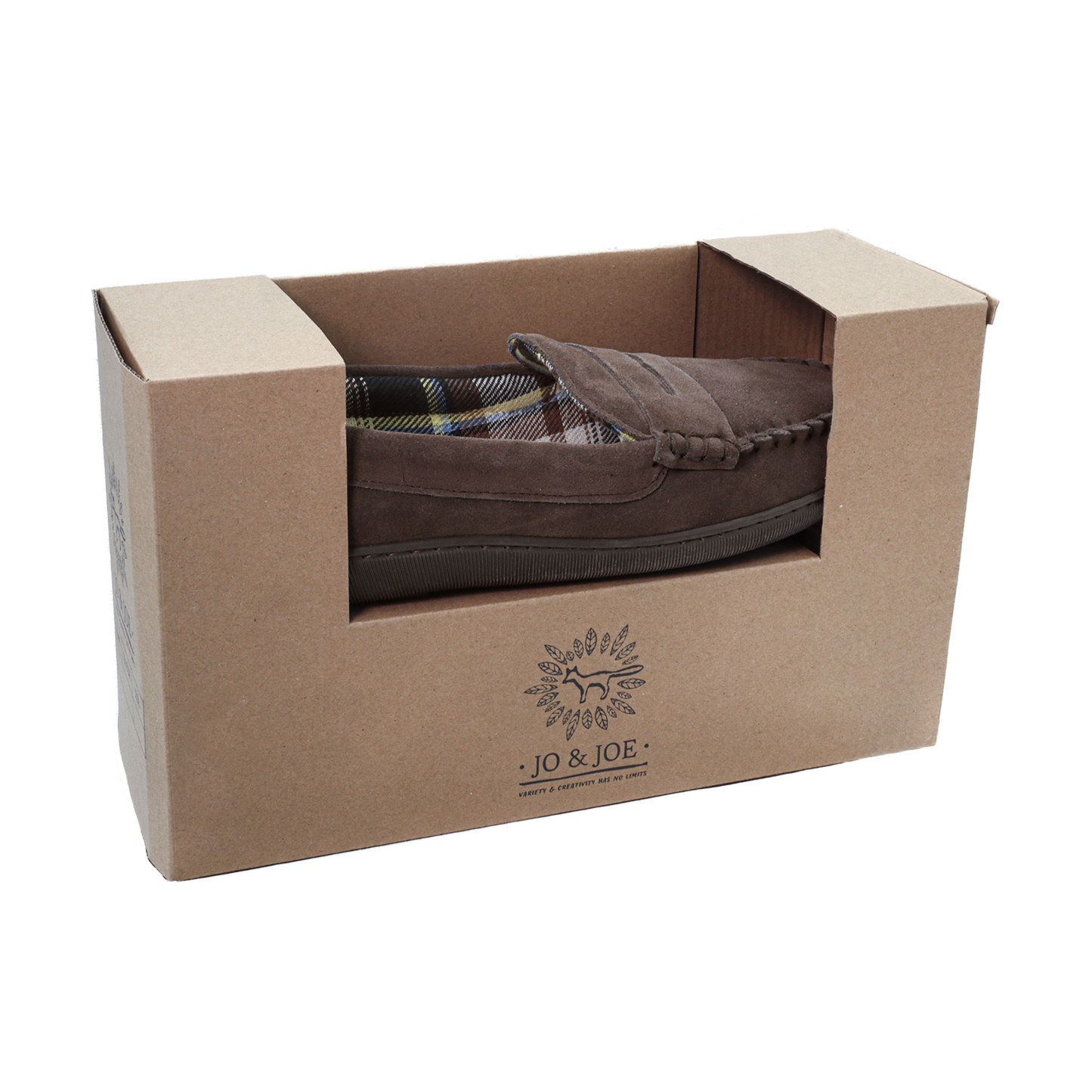 Jo & Joe BEAMSLEY Mens Moccasins Brown