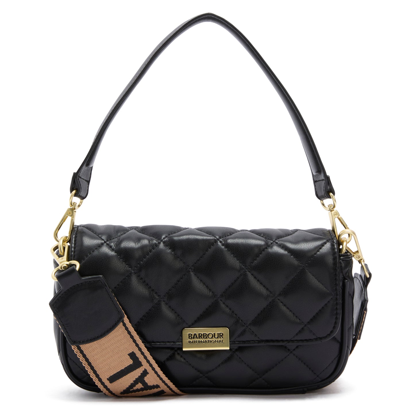 Barbour SOFT QUILT MINI SOHO Womens Crossbody Bag Black