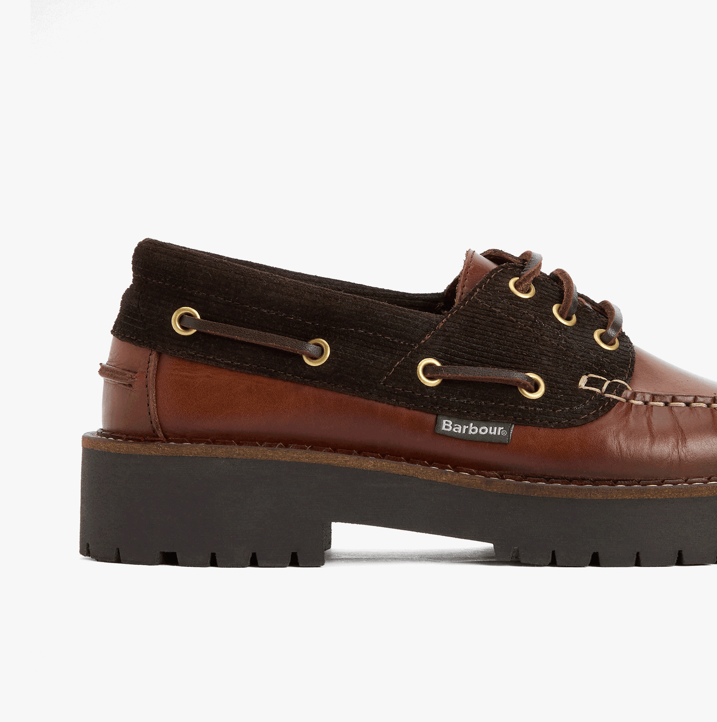 Barbour DARRAS Womens Boat & Deck Shoes Dark Brown