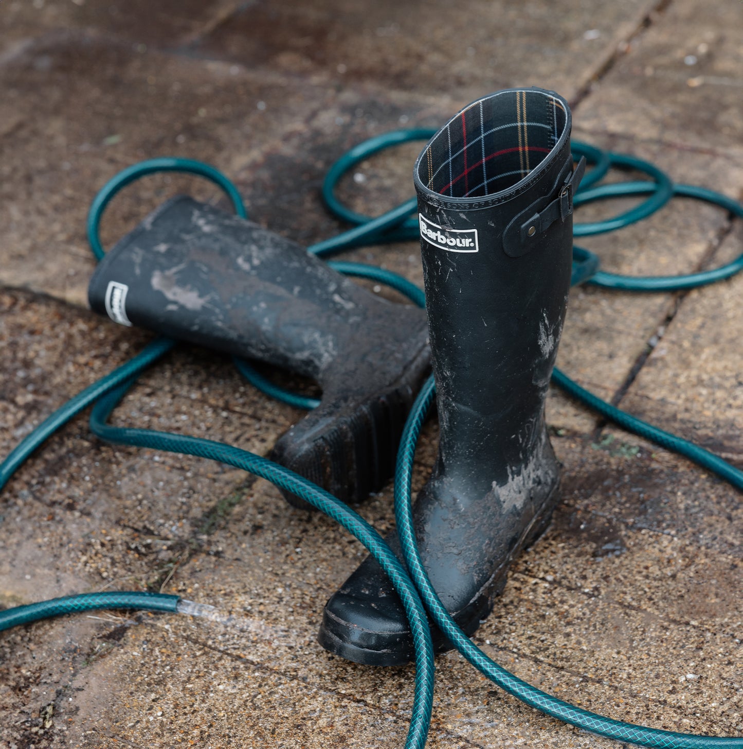 Barbour SNOWDON Womens Tall Wellies Black