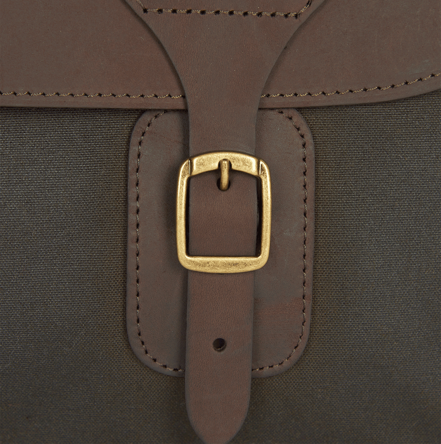 Barbour WAX LEATHER Unisex Adults Laptop Bag Olive