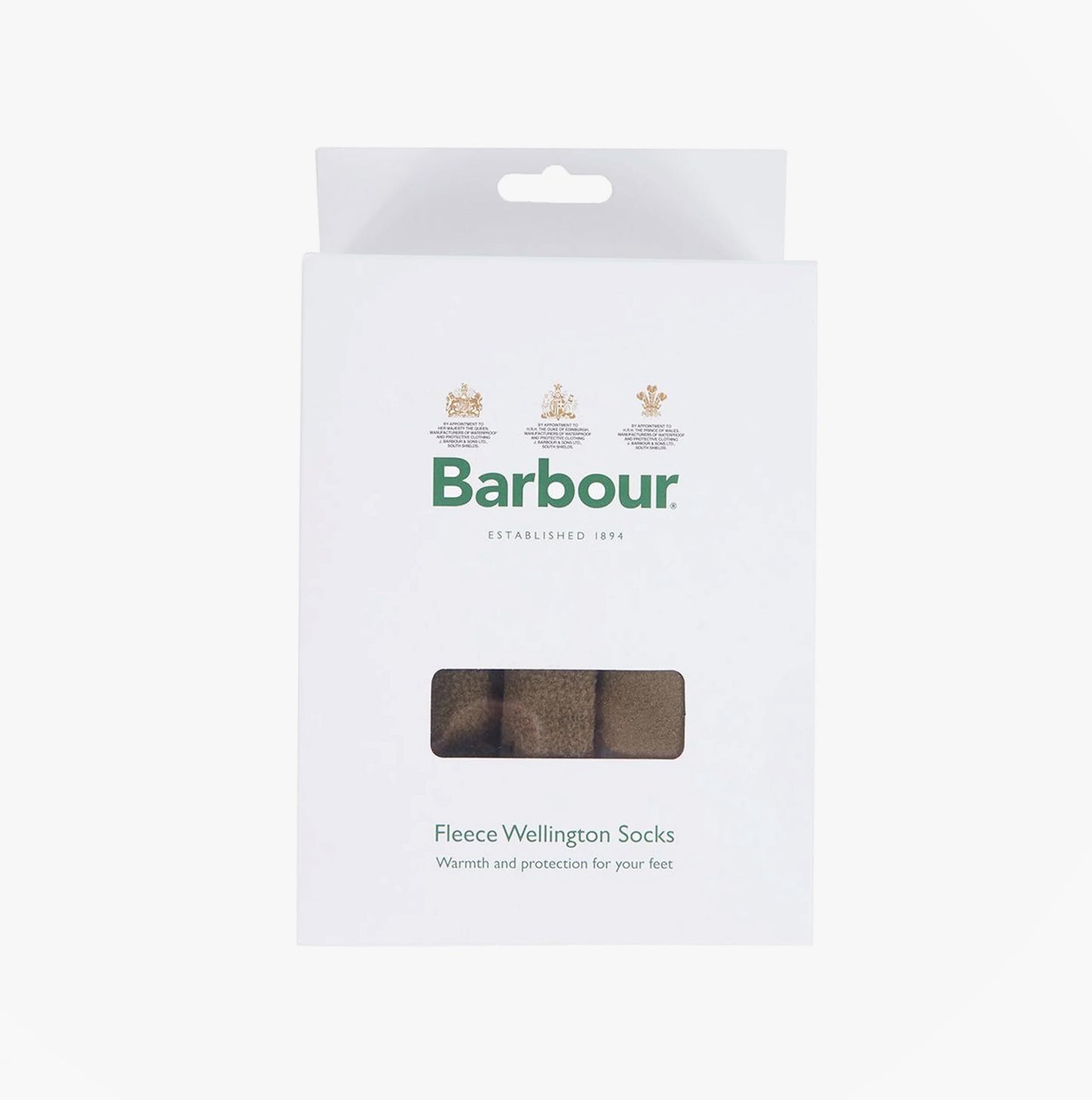 Barbour Fleece Wellington Unisex Socks Olive