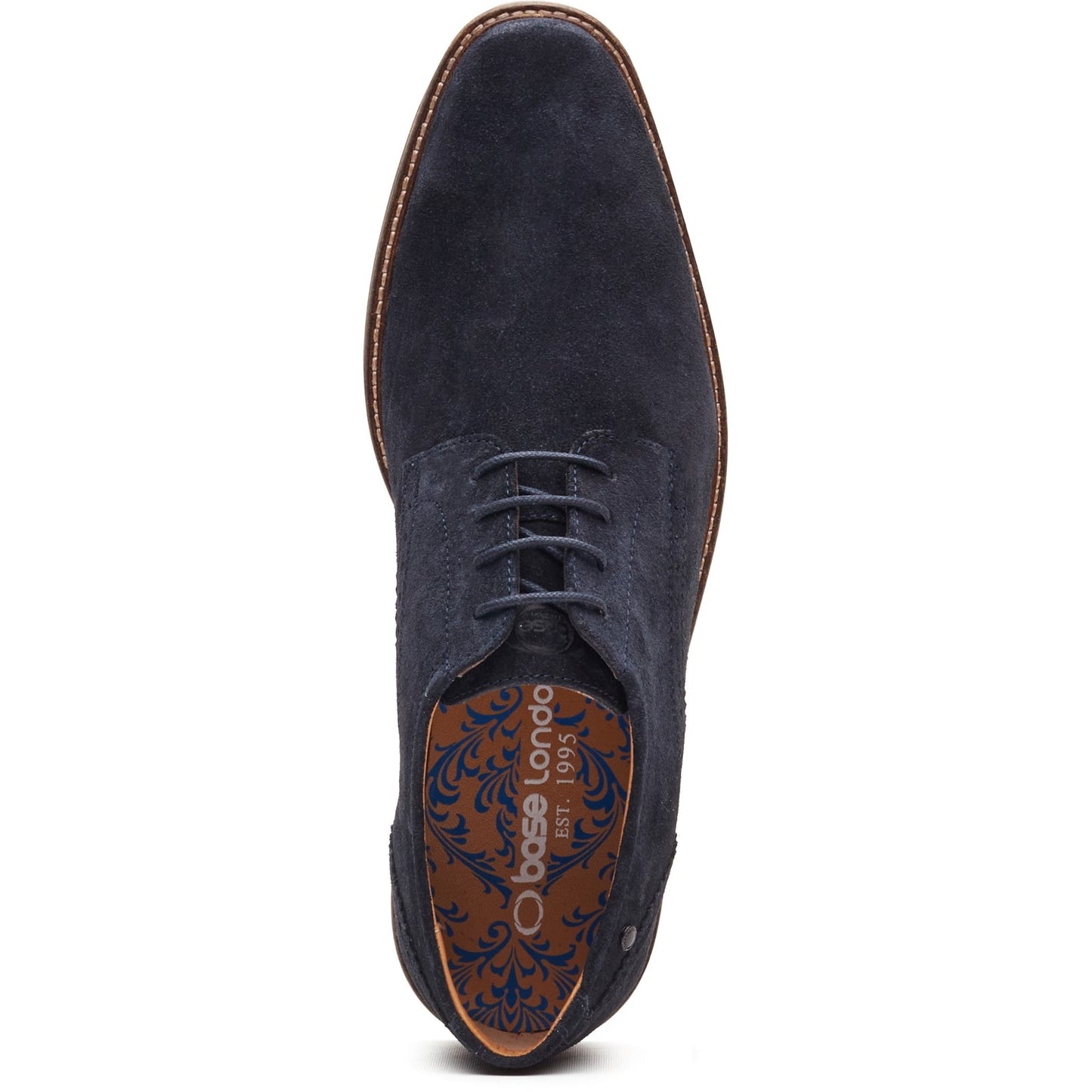 Base London ETON Mens Derby Shoes Navy