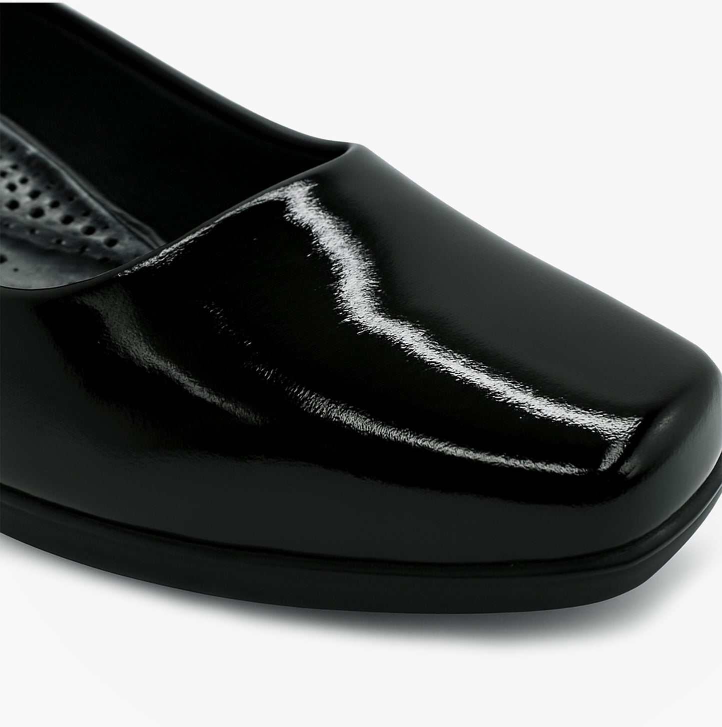 Boulevard L402AP Ladies Shoes Black Patent