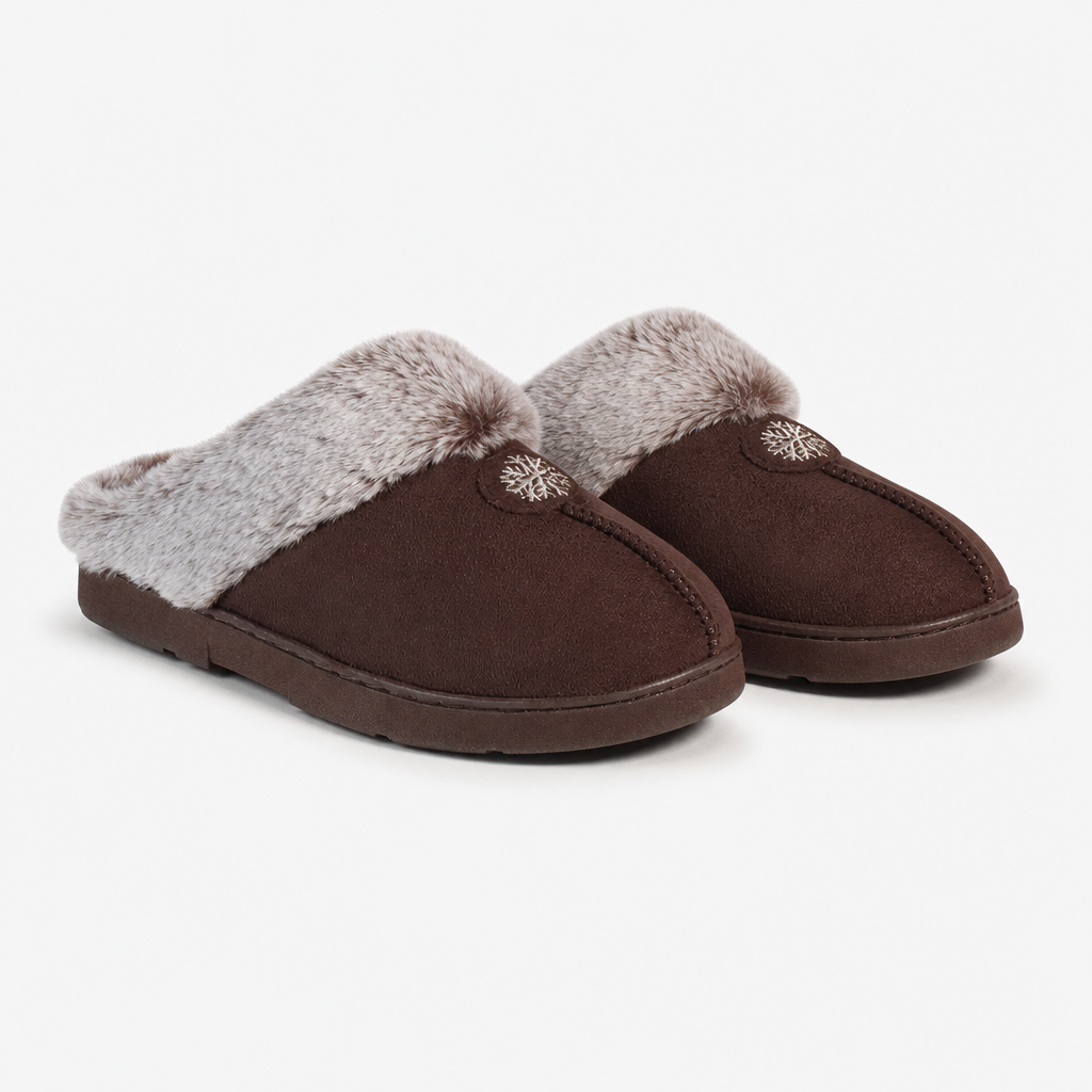 Jo & Joe SPLENDOUR Womens Mule Slippers Chocolate