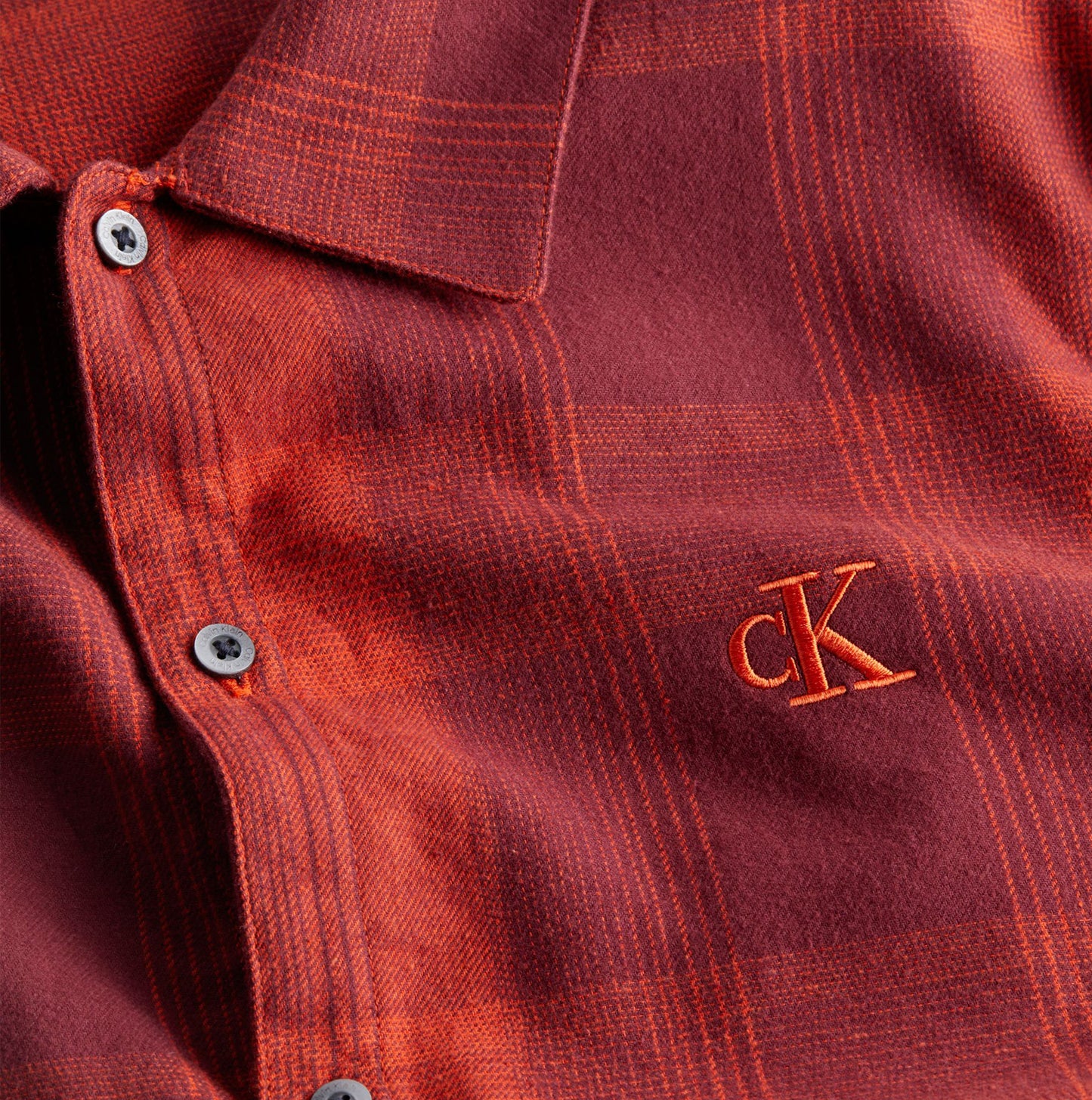 Calvin Klein FLANNEL Mens Pyjama Set Red