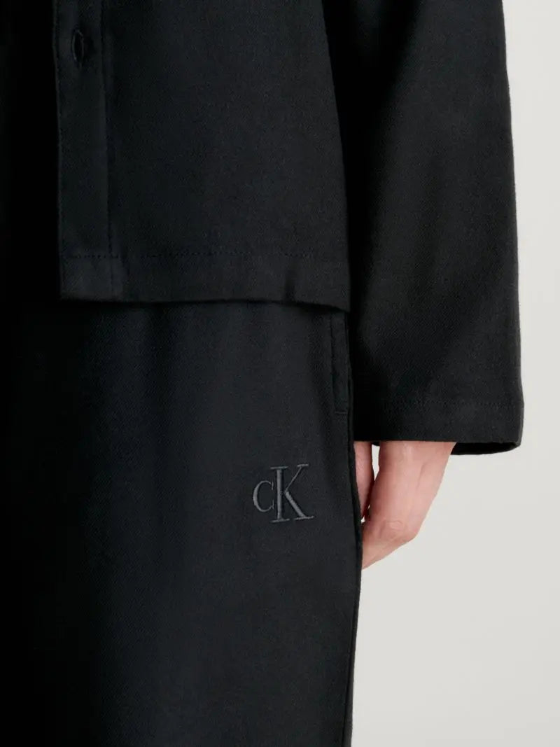 Calvin Klein L/S PANT SET UB1 Womens Pyjamas Black