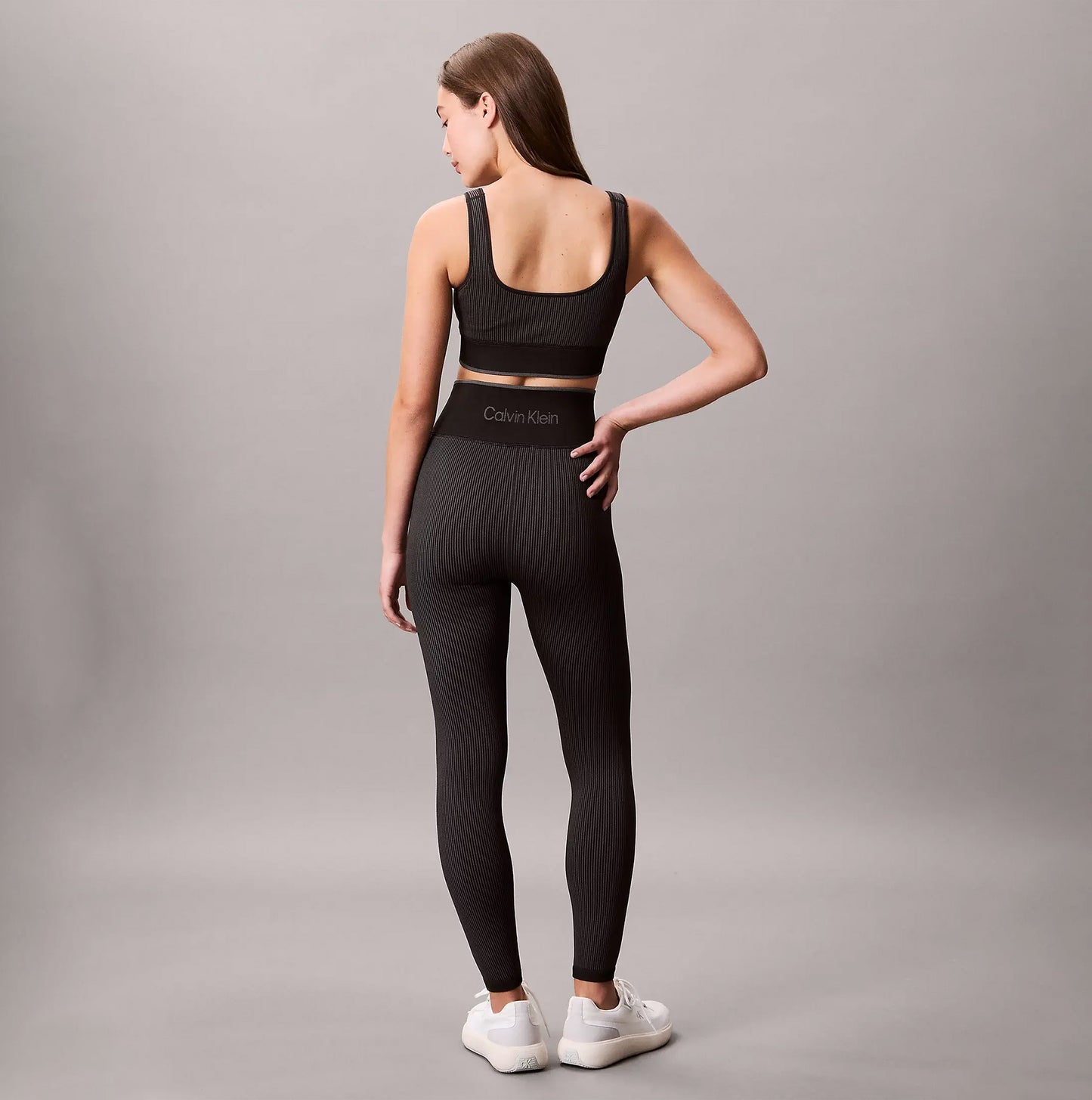 Calvin Klein Medium Impact Womens Sports Bra Black