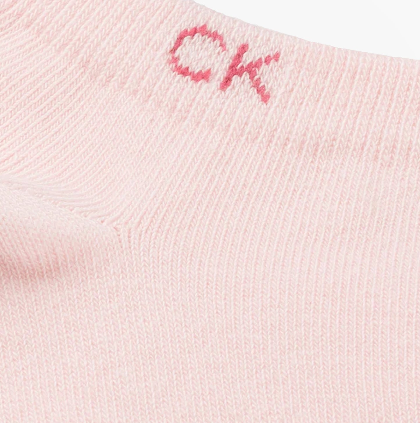 Calvin Klein 2 Pack Womens Ankle Trainer Socks Pink Combo