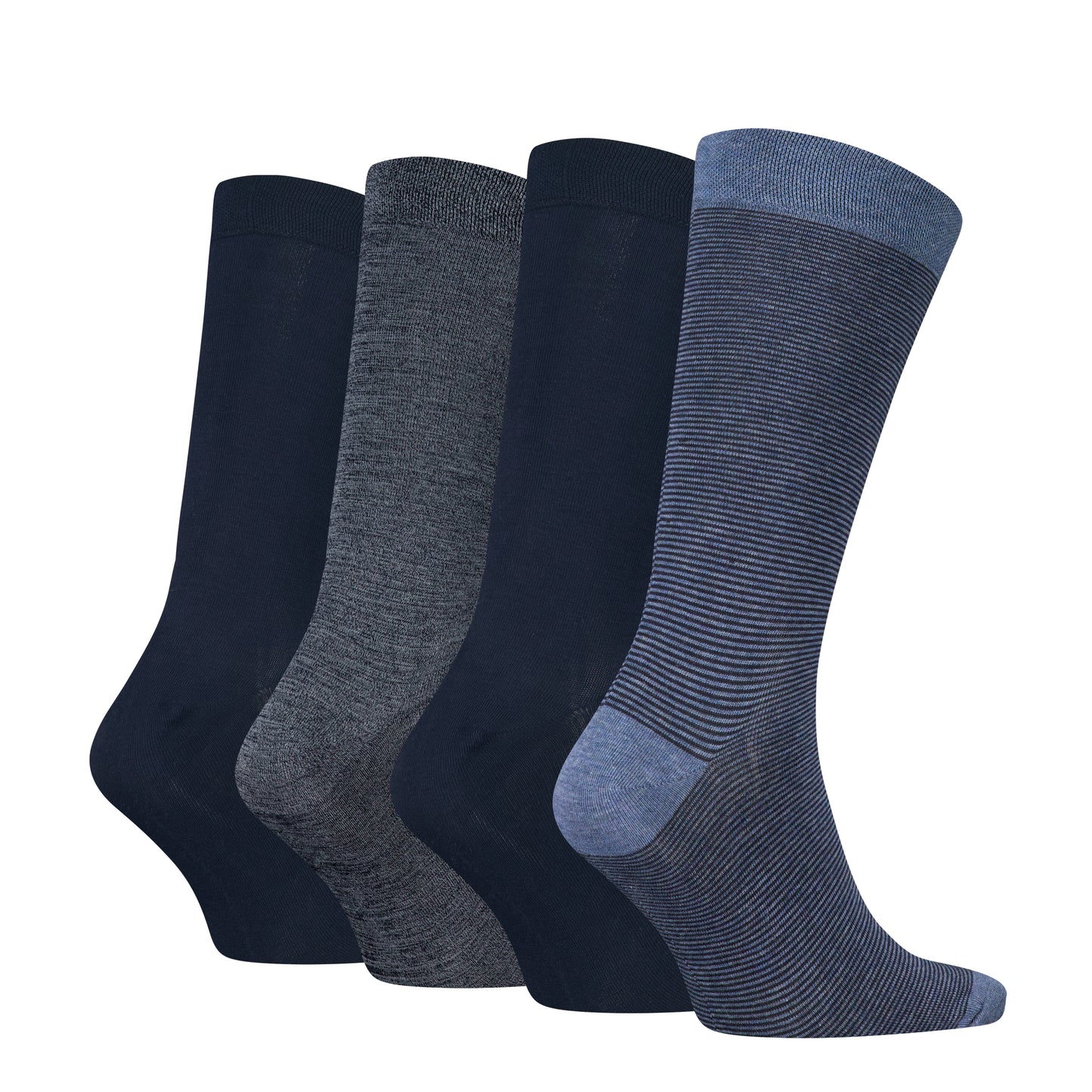 Calvin Klein 4 Pack Giftboxed Classic Mens Crew Socks Blue