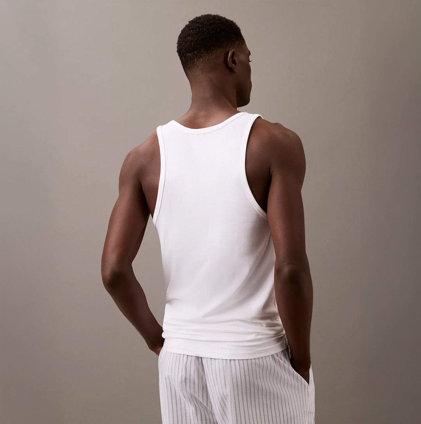 Calvin Klein 3 Pack Mens Lounge Tank Tops White