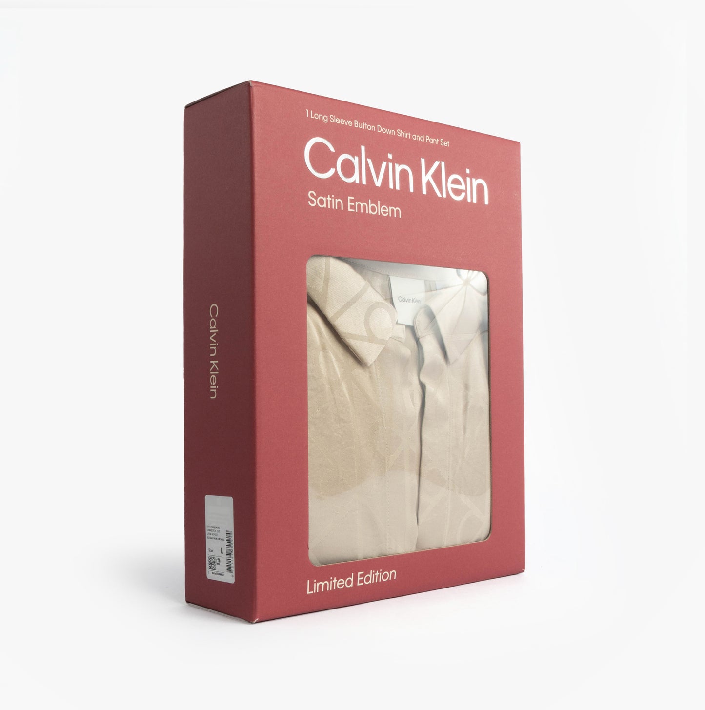 Calvin Klein SATIN AOP SET Womens Satin Shine