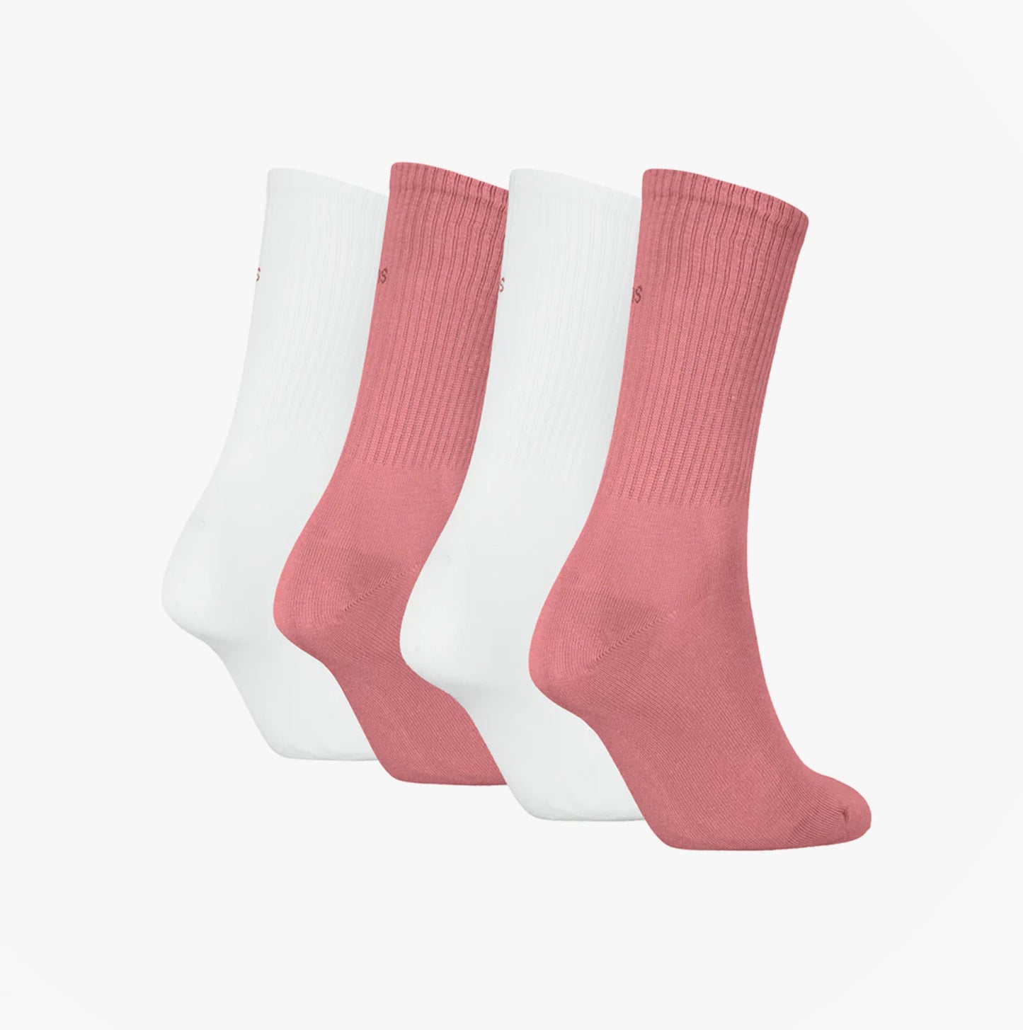Calvin Klein 4 Pack Giftboxed Trainer Womens Crew Socks Pink Combo