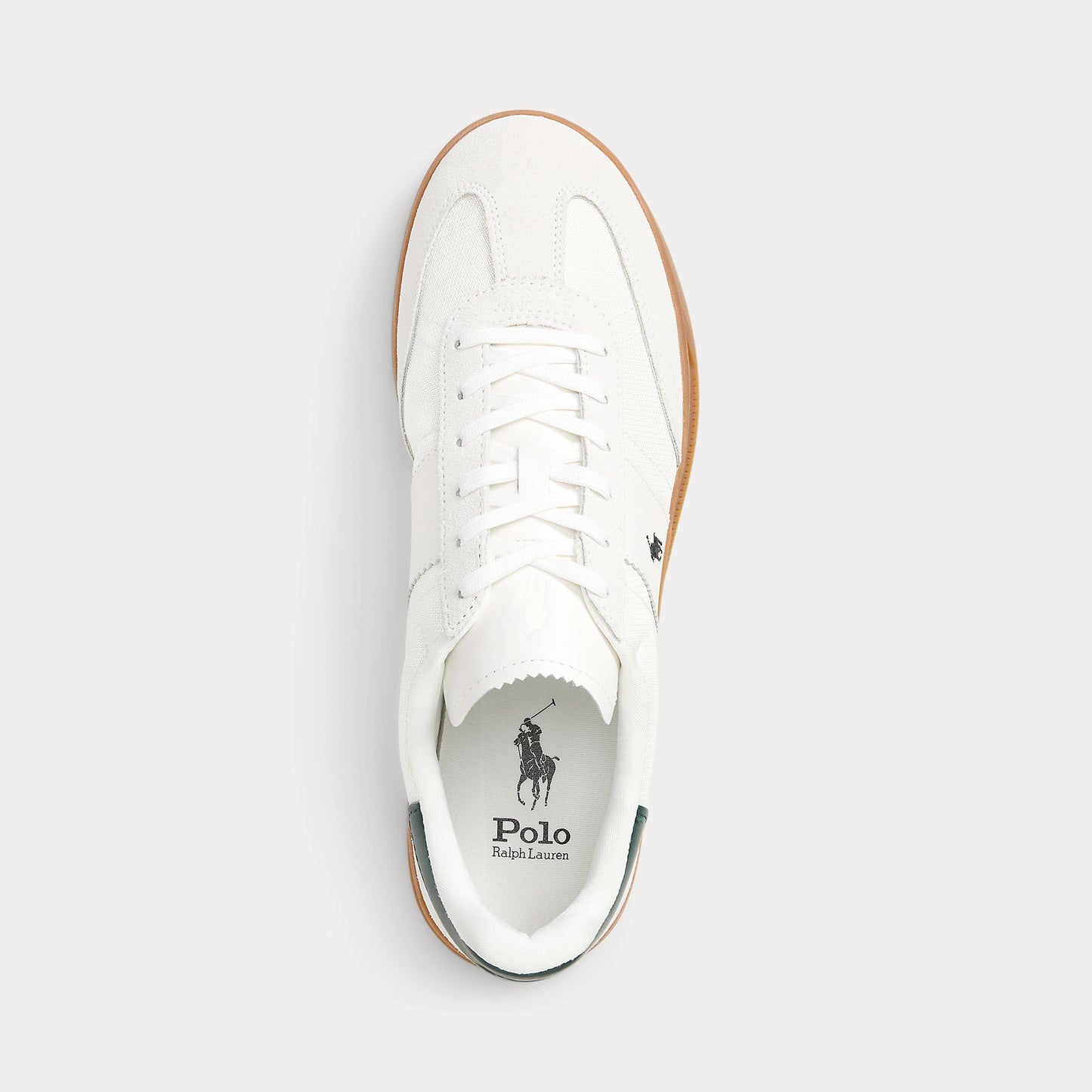 Polo Ralph Lauren HRT AERA PP Mens Court Trainers Bianco/College Green