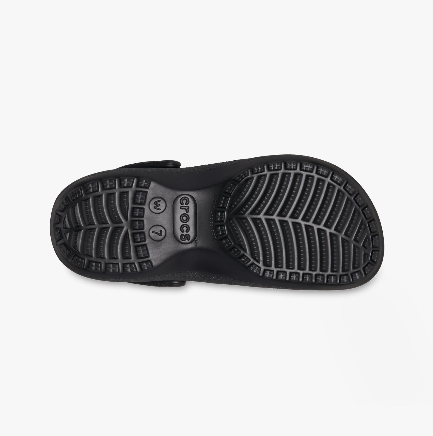 Crocs 207241-001 CLASSIC PLATFORM GLITTER Womens Clogs Black