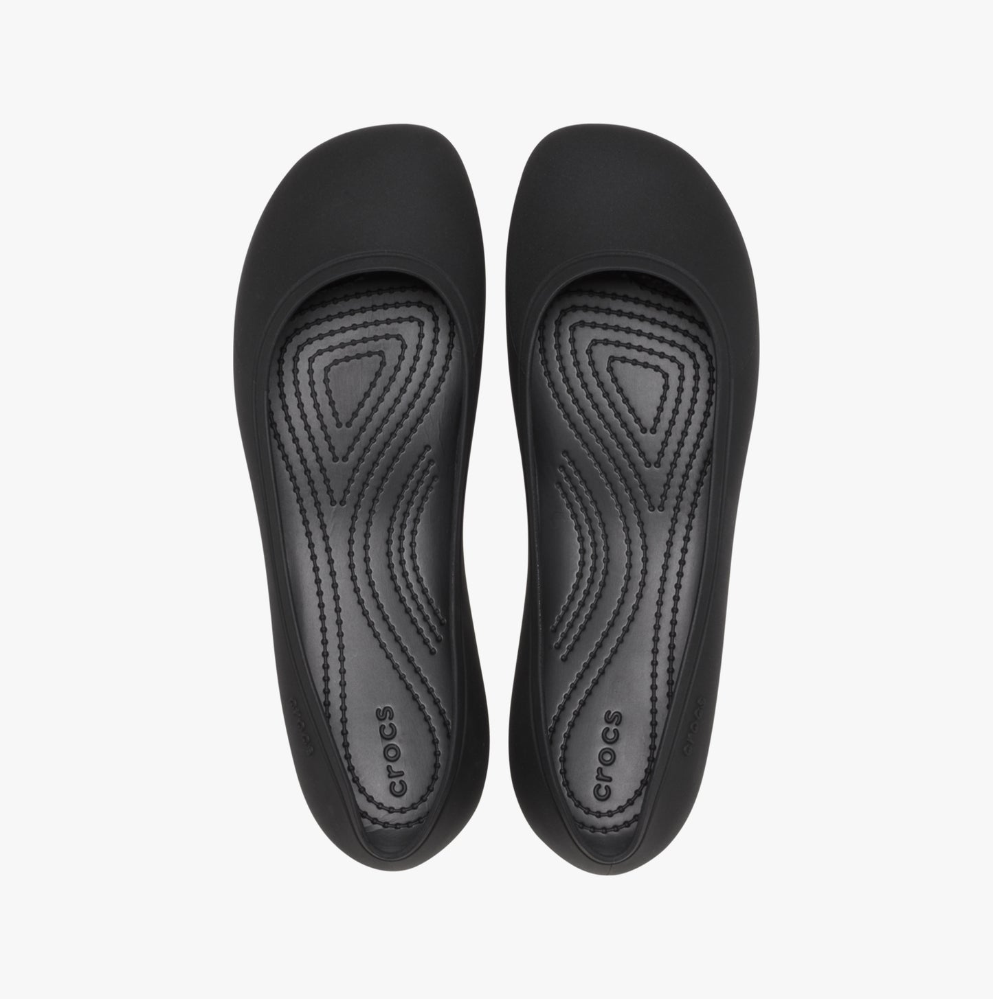 Crocs 209384-001 BROOKLYN FLAT Womens Pumps Black