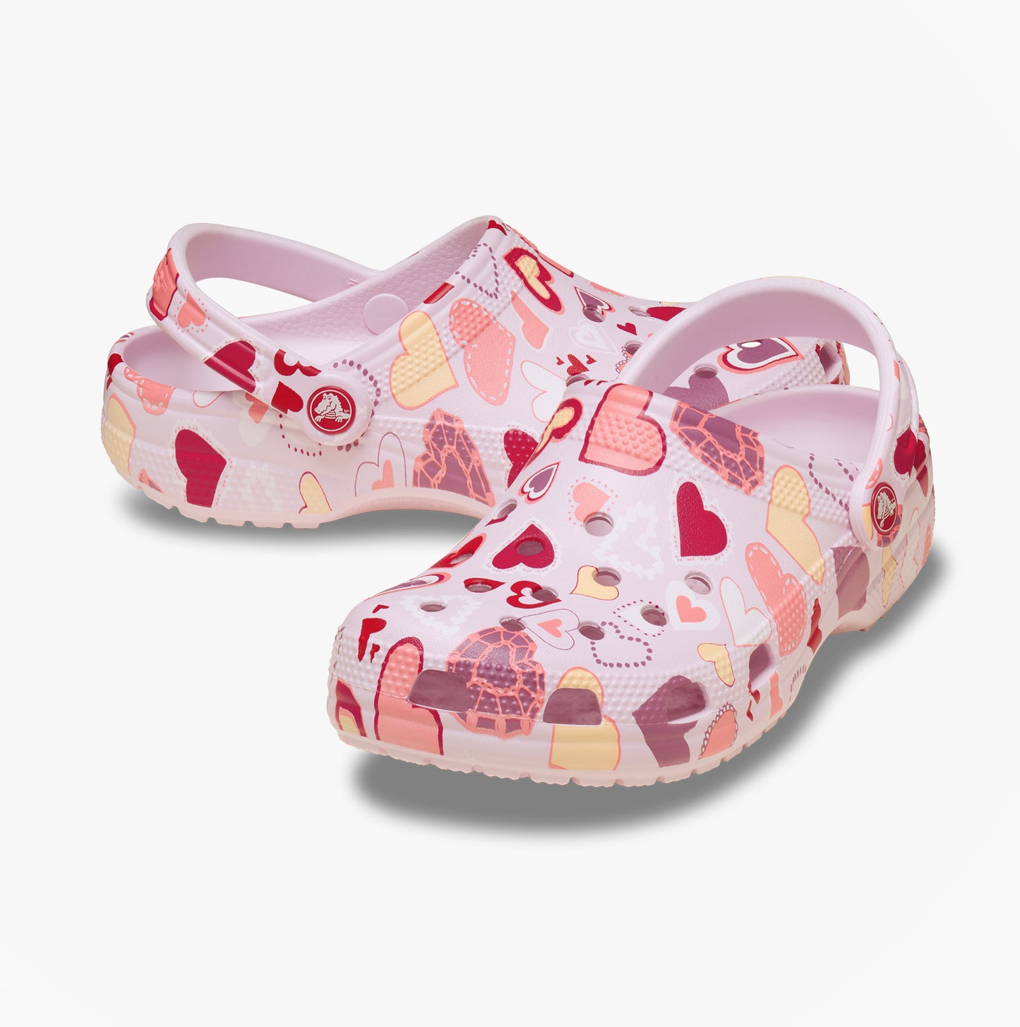 Crocs CLASSIC VDAY Unisex Kids Clogs Pink Milk/Hearts