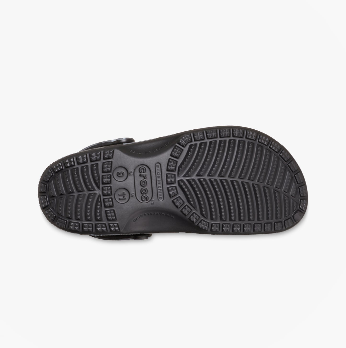 Crocs 211936 CLASSIC CAMOUFLAGE Unisex Adults Clogs Sandals Black/Grey