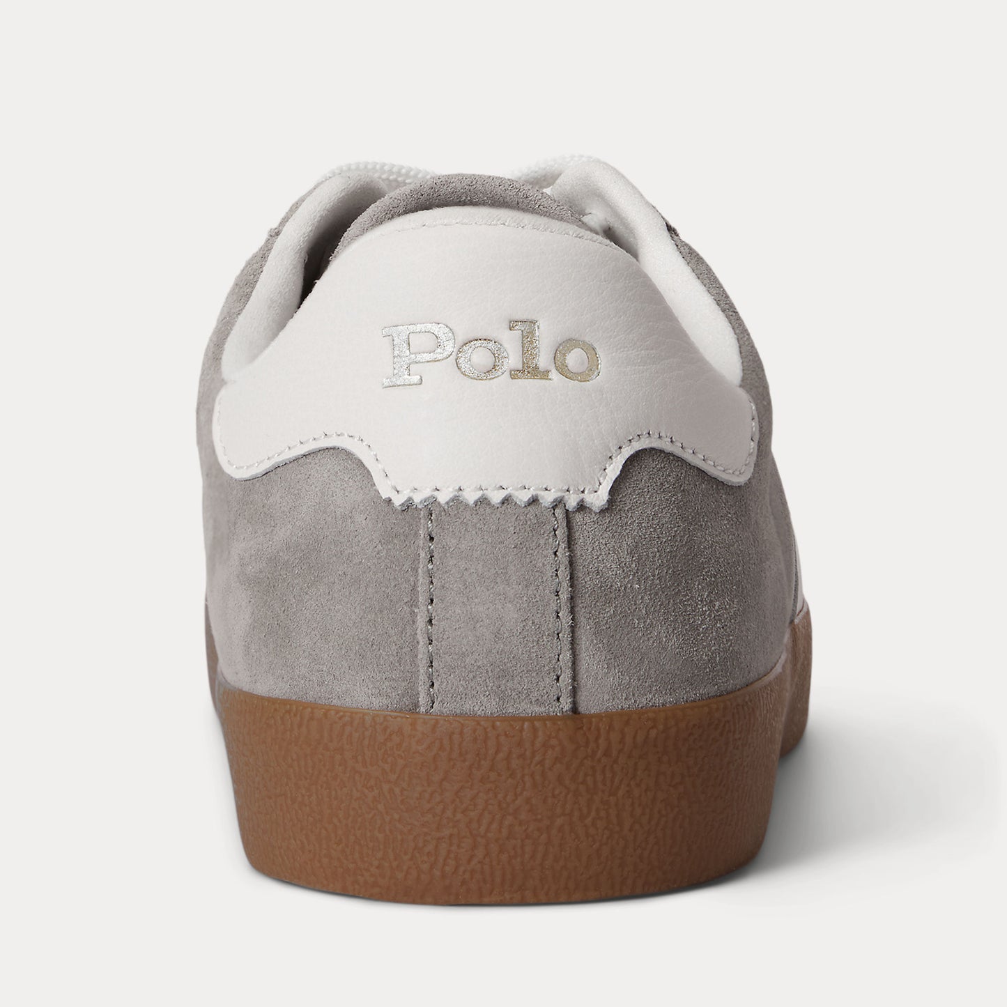 Polo Ralph Lauren COURT VLC PP Mens Court Trainers Earth Grey/Deckwash White