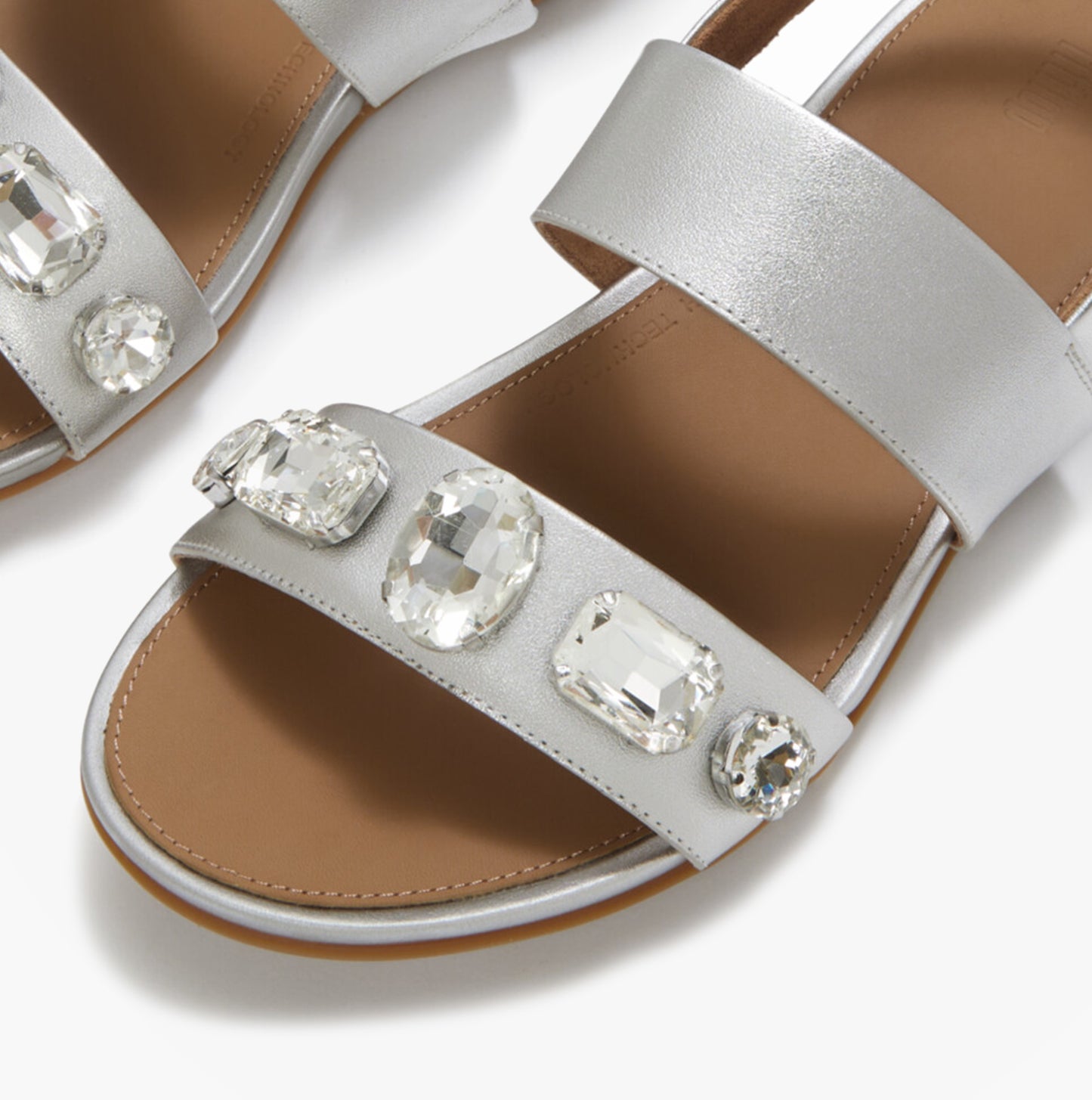 FitFlop GRACIE ULTRA Womens Cross Strap Sandals Silver