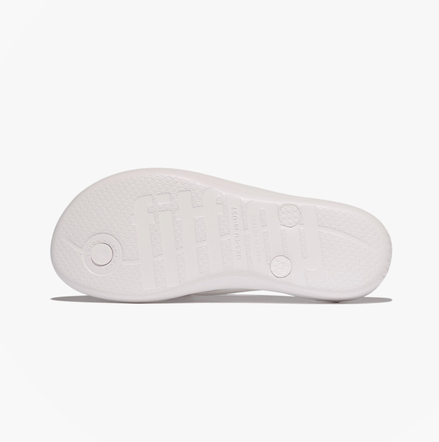 FitFlop IQUSHION GLITZ Womens Toe-Post Sandals Urban White