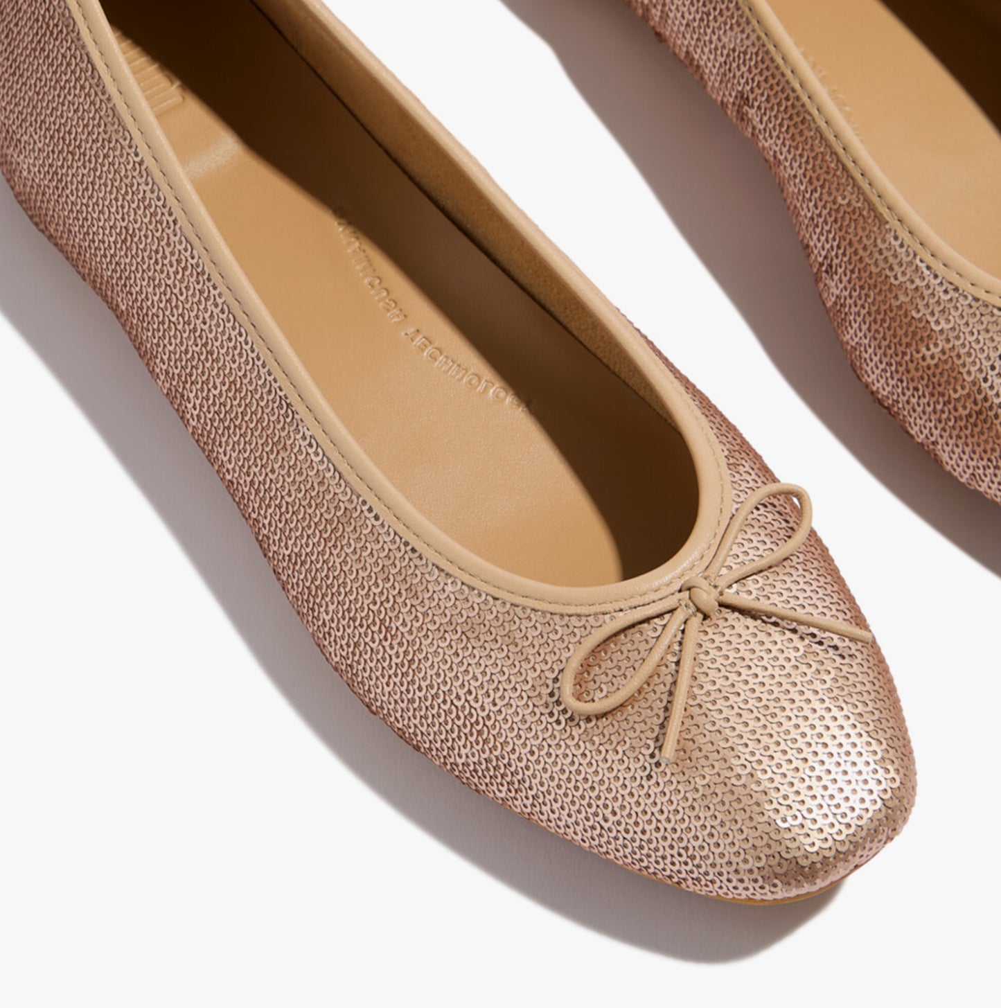DELICATO BOW SEQUIN BALLET Womens Ballet Classic Beige