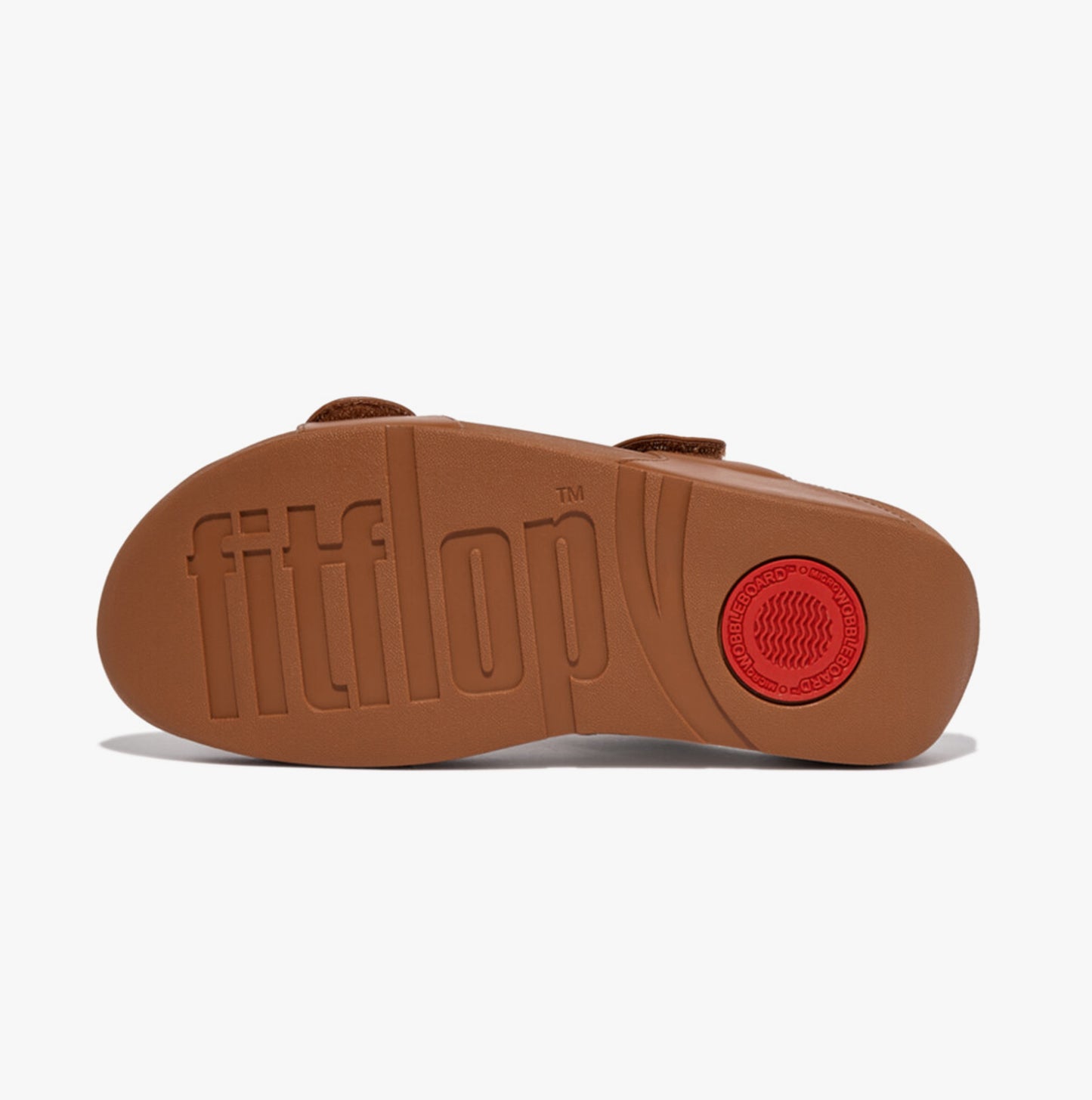 FitFlop LULU ADJUSTABLE LEATHER Womens Slides Light Tan