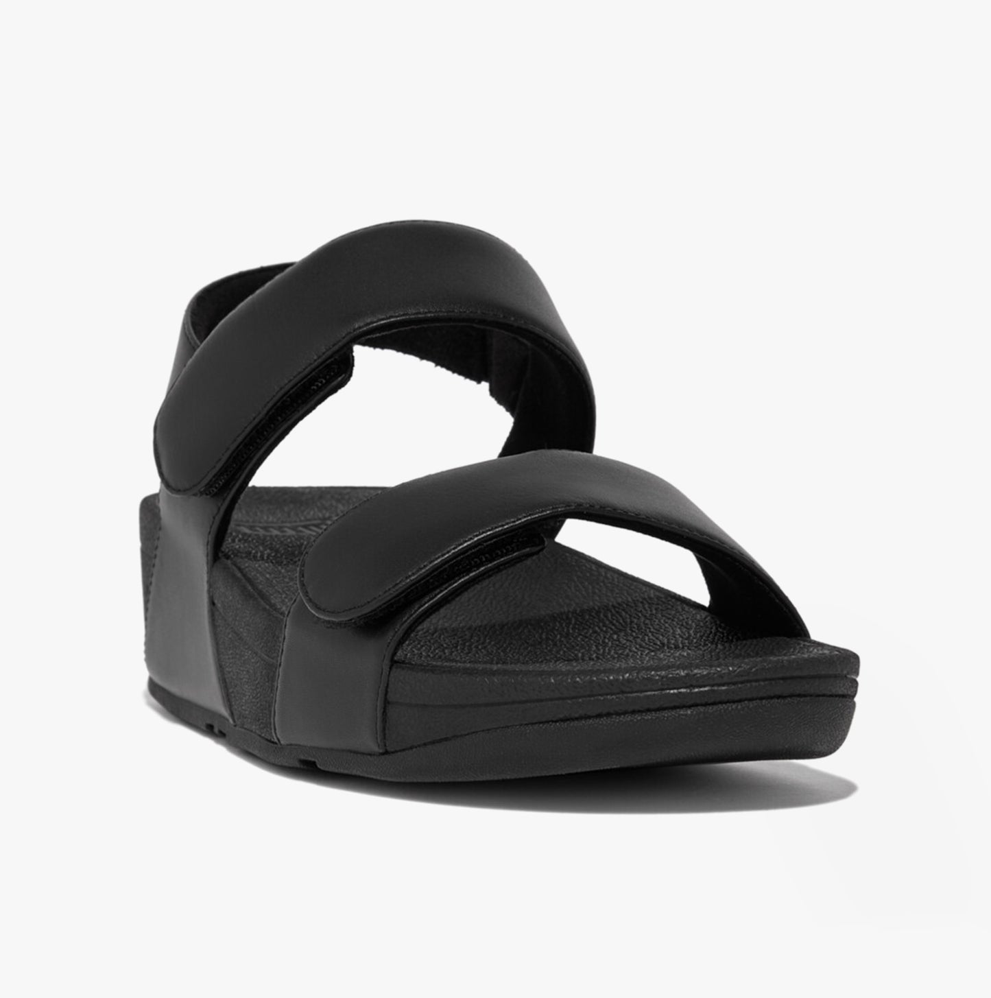 LULU Womens Adjustable Back-Strap Sandals All Black