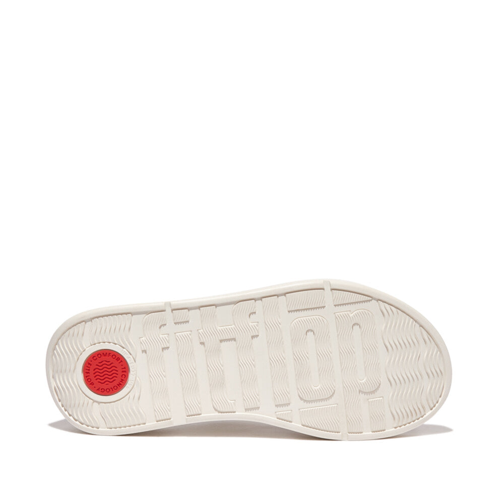 F-MODE LEATHER FLATFORM Womens Toe Post Sandals Cream