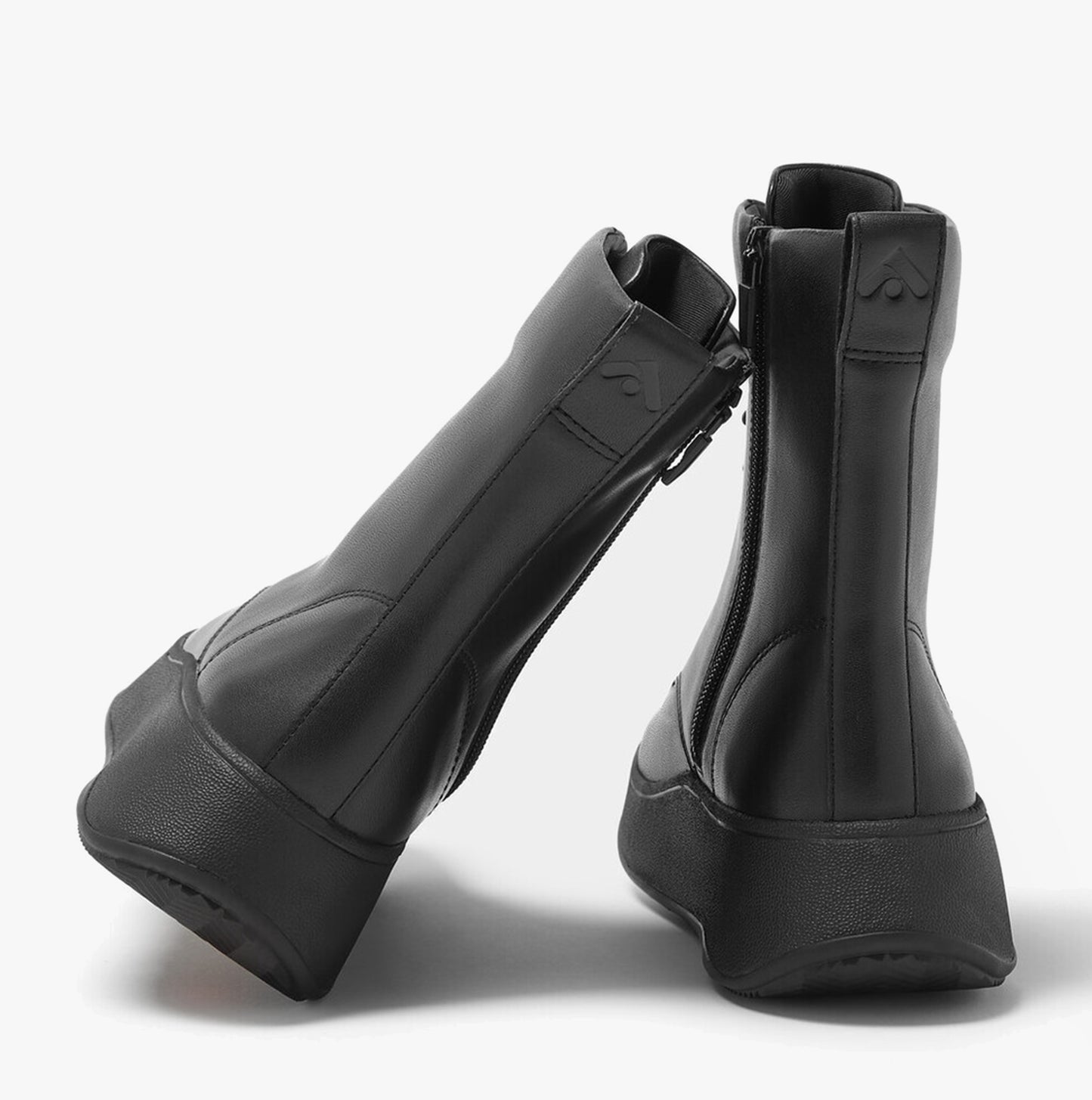 FitFlop F-MODE FLATFORM Womens Ankle Boots All Black