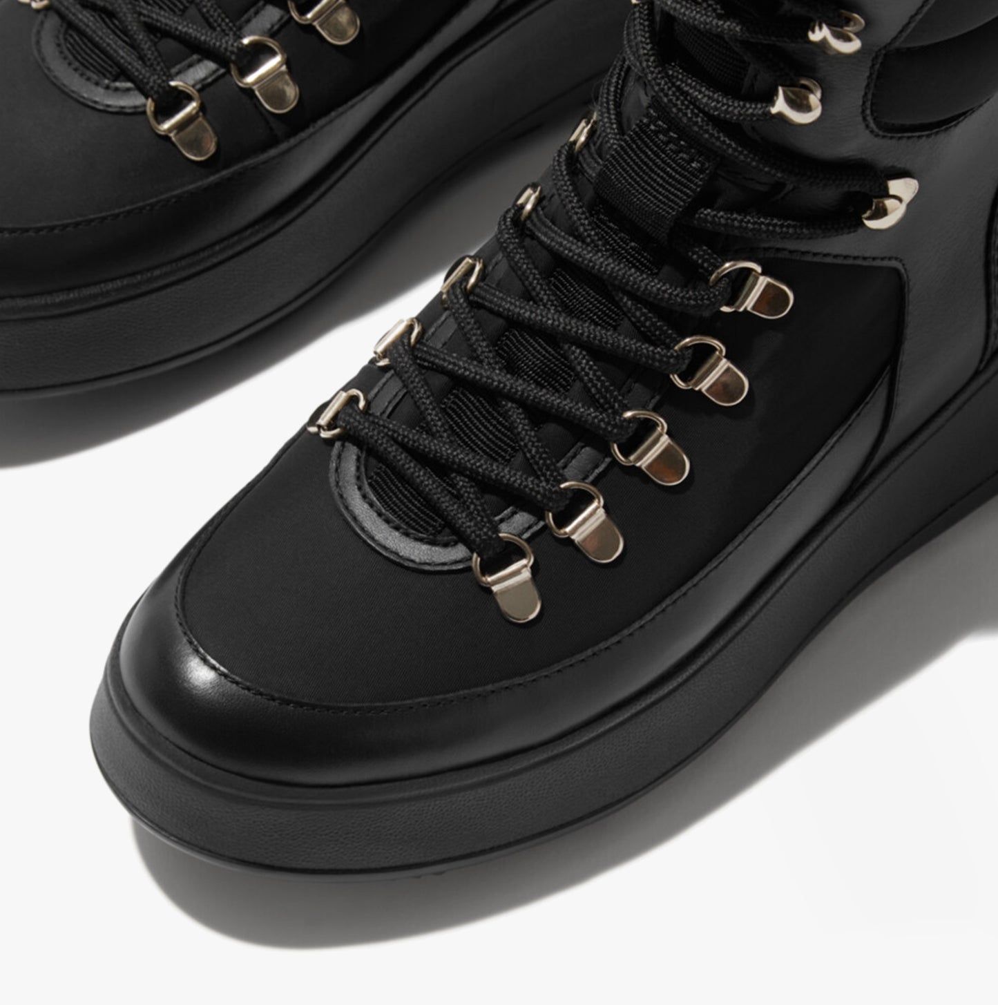F-MODE Womens Ankle Boots Black