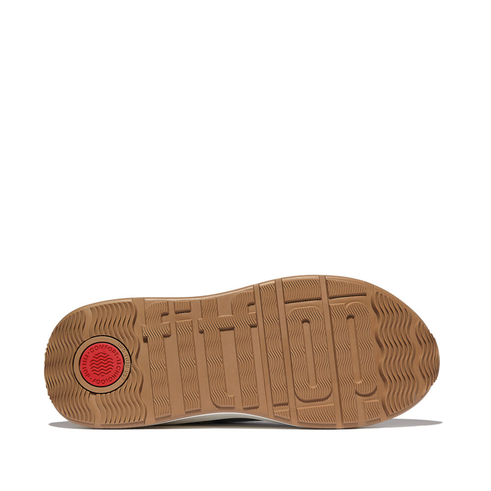 FitFlop F-MODE SUEDE/KNIT Womens Trainers Urban White/French Grey