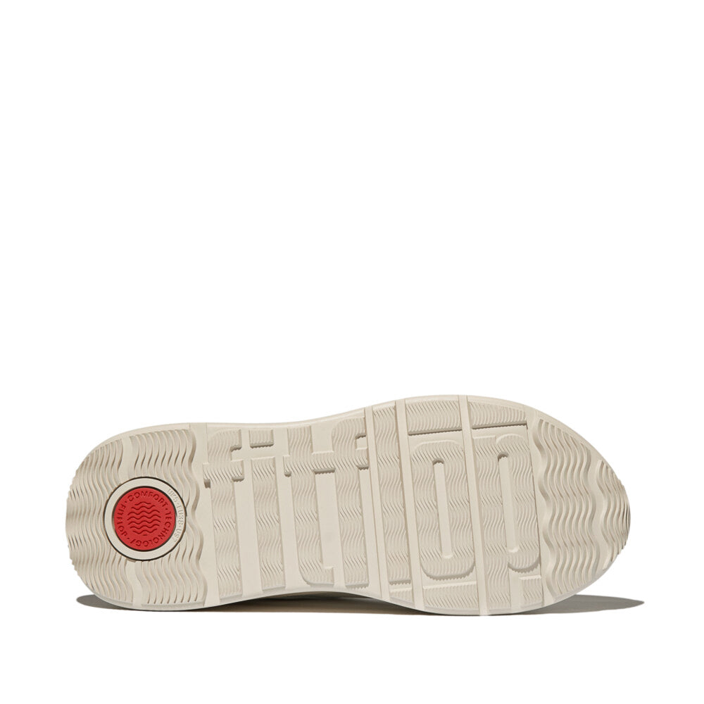 F-MODE LEATHER Womens Trainers Urban White/Platino