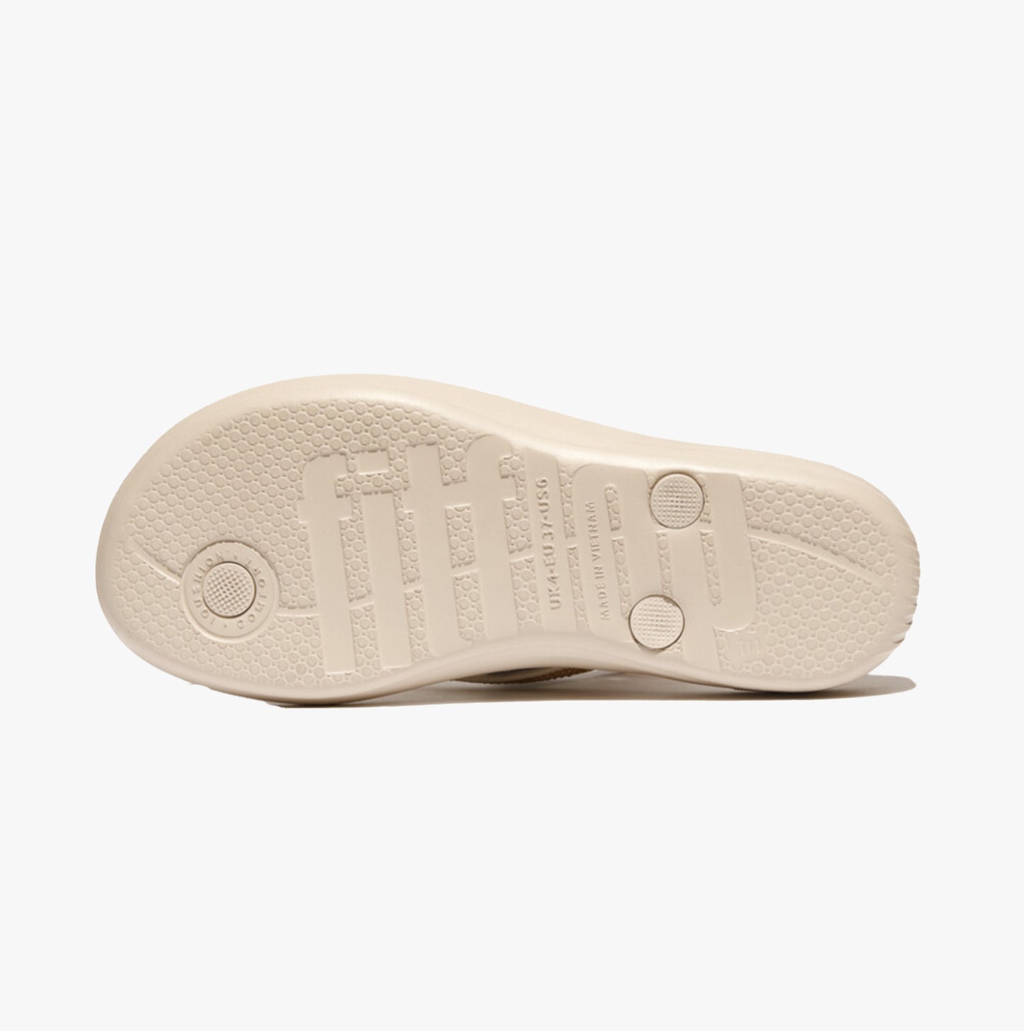 IQUSHION SPARKLE Womens Flip Flops Stone Beige