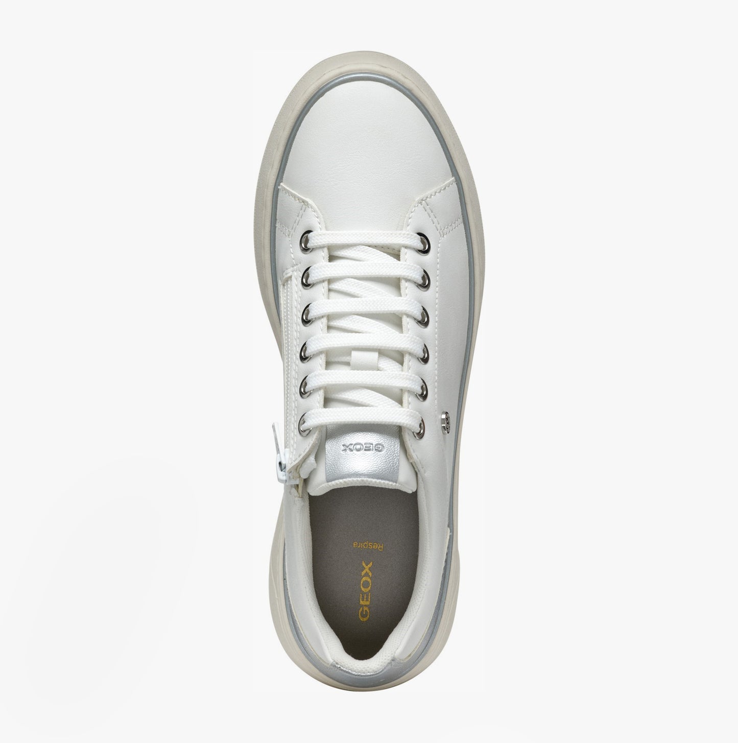 D SUNNETTY Womens Trainers White/Silver