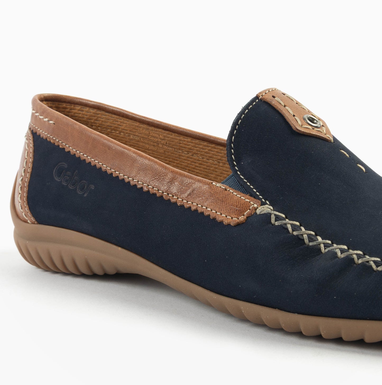 CALIFORNIA Womens Loafers Navy/New Whiskey