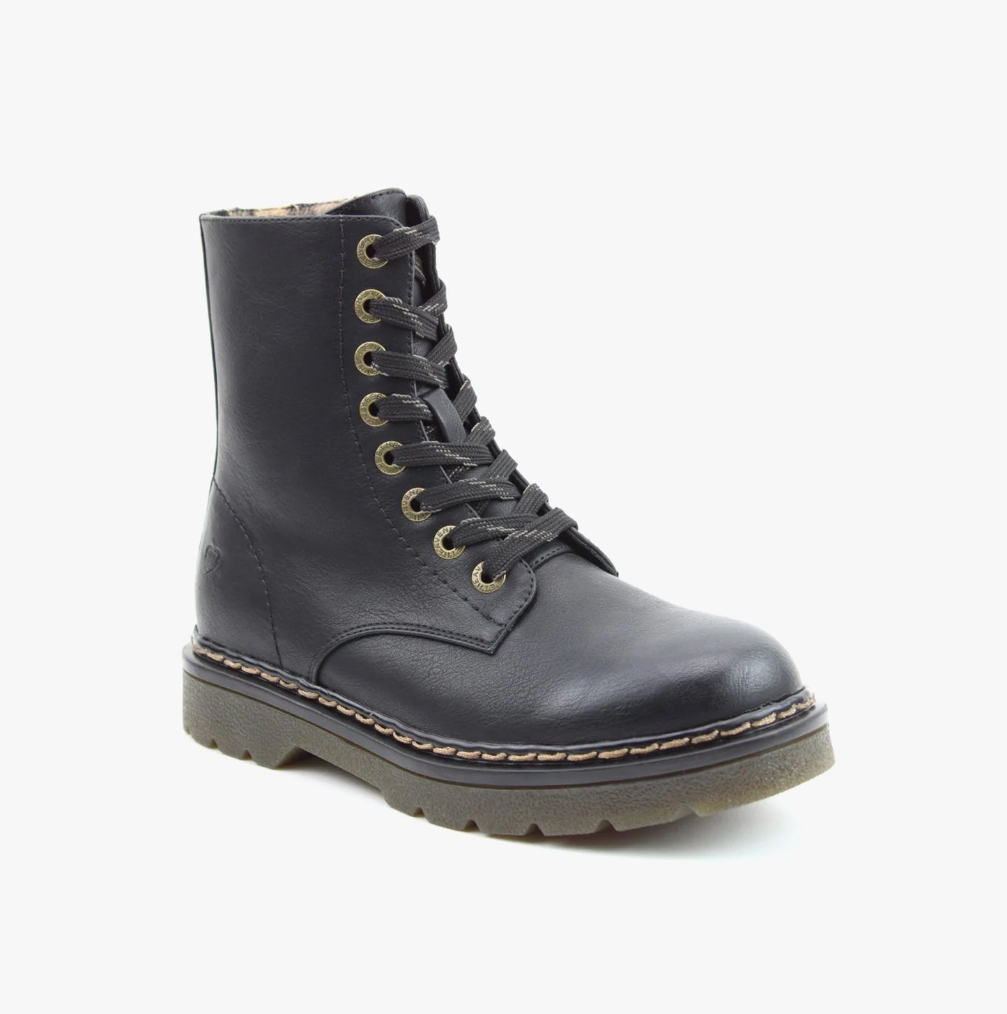 Heavenly Feet JUSTINA2 Womens Combat Boots Black