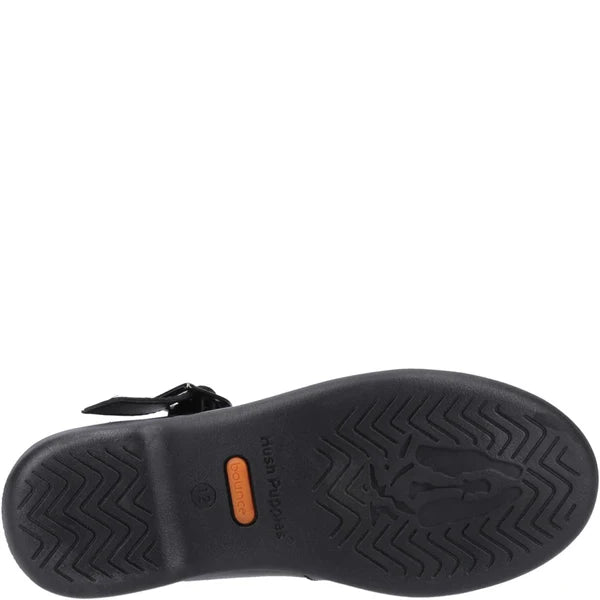 Hush Puppies BRITNEY PATENT Girls Shoes Black
