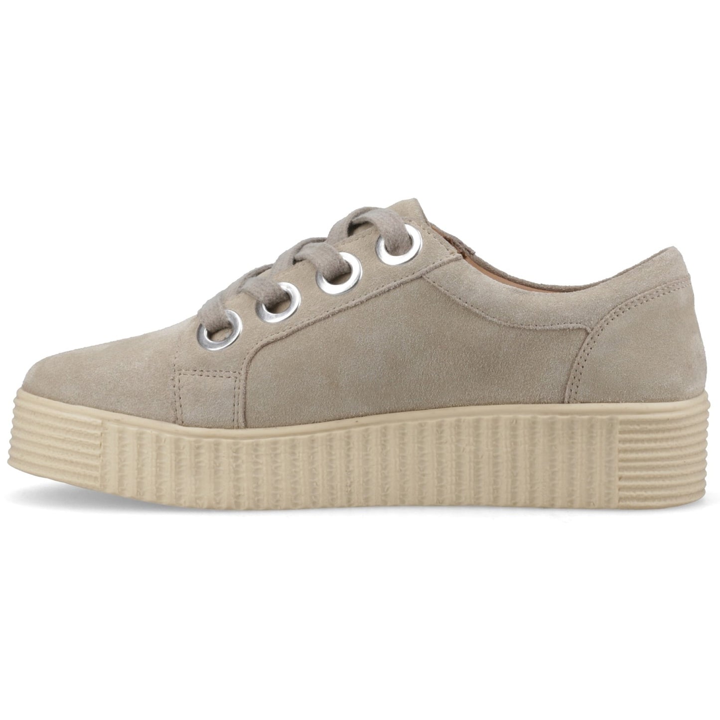 Hush Puppies TAMSIN SUEDE Womens Casual Trainers Taupe