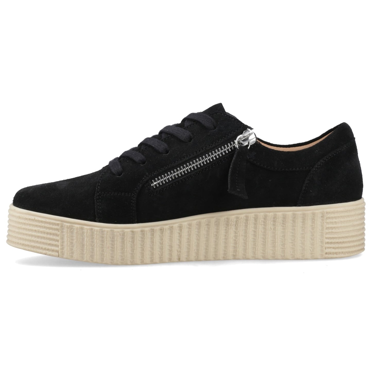Hush Puppies TARA SUEDE TRAINER Womens Casual Trainers Black