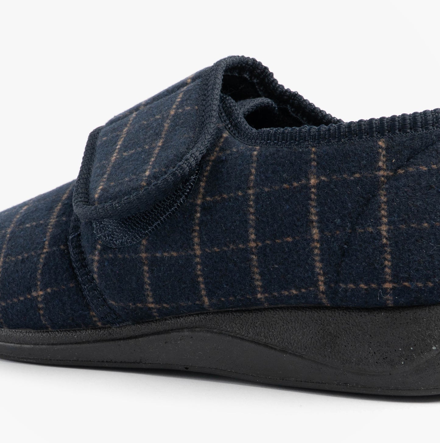 Jo & Joe DENNIS Mens Adjustable Full Slippers Navy